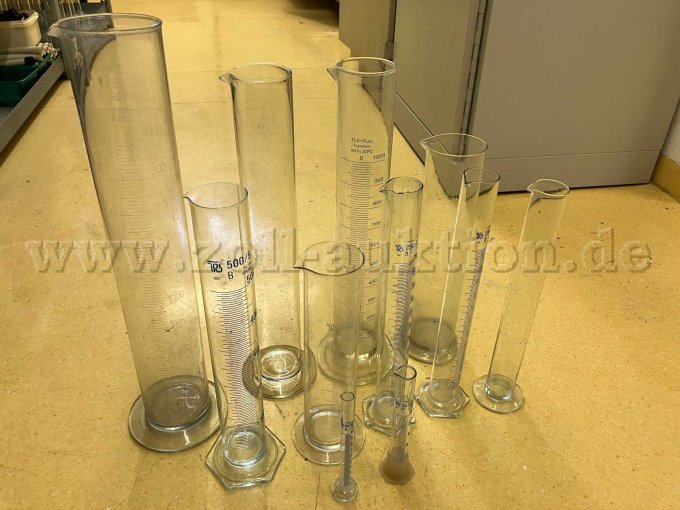 Messzylinder Glasfuß