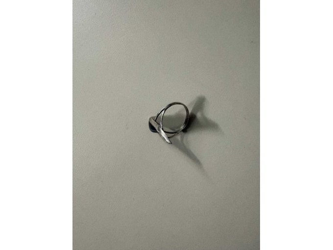 Ring mit schwarzen Stein 900er Silber