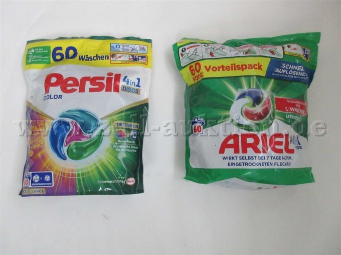 Persil Discs, Ariel Pods Vorderseite