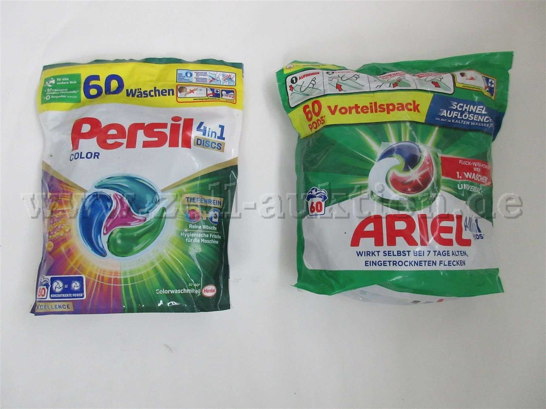 Persil Discs, Ariel Pods Vorderseite