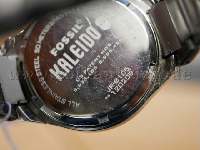 Uhr Fossil Gehäuserückseite