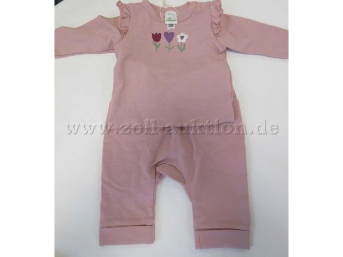 Langarmoberteil mit Hose Gr. 62 altrosa