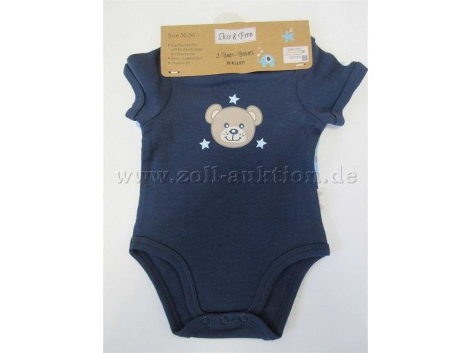 Set Babybodies Kurzarm Gr. 50/56 blau