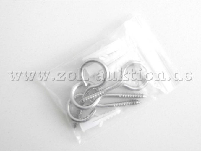 Ansicht Ösenschrauben mit Dübeln