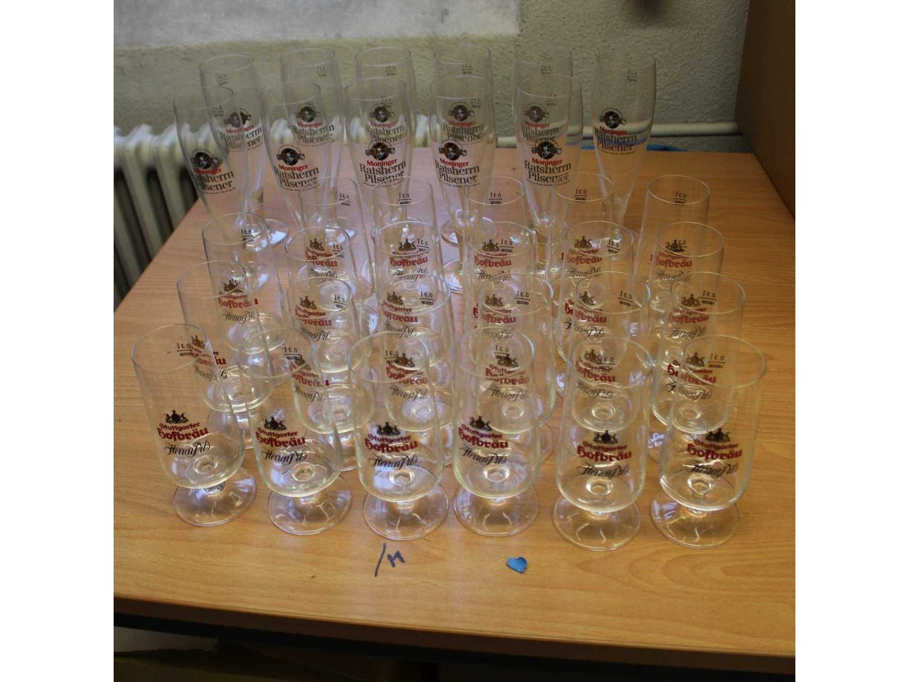 Übersicht Biergläser
