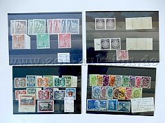 Ansicht 4 Einsteckkarten mit untersch. Briefmarken