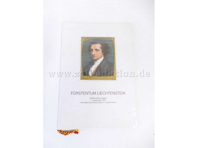 Ansicht Briefmarkenausgabe Liechtenstein außen