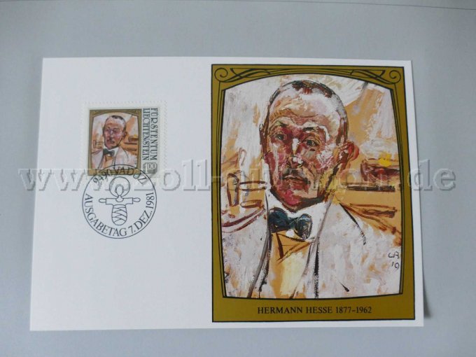 Innenansicht Briefmarkenausgabe Liechtenstein