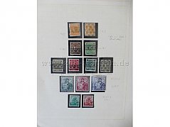 Teilansicht Blatt (Schaubek) mit Briefmarken Deutsche Post