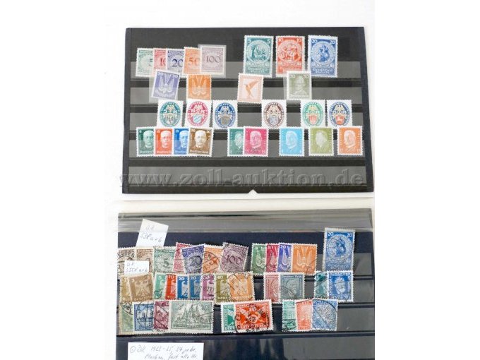 2 Einsteckkarten mit Briefmarken