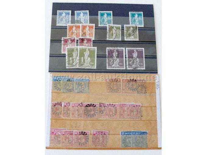 2 Einsteckkarten mit Briefmarken
