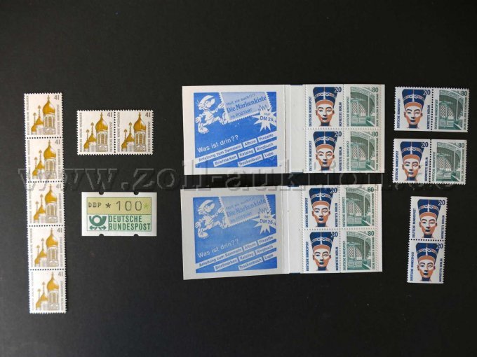 verschiedene Marken und Markenheftchen