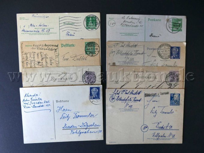 8 unterschiedliche Postkarten
