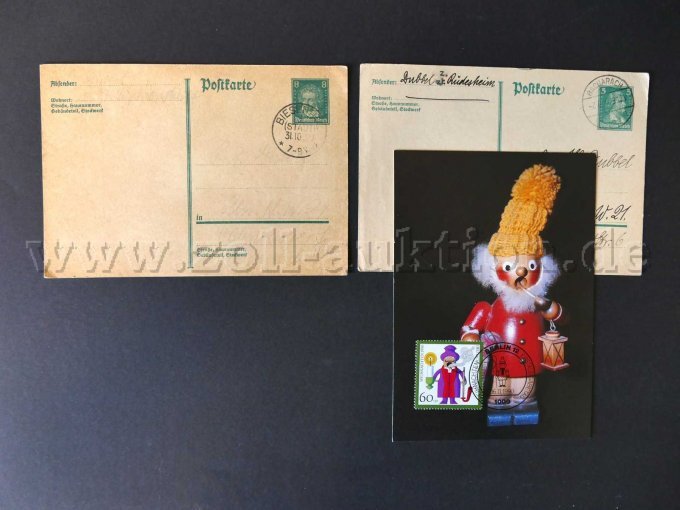 3 unterschiedliche Postkarten