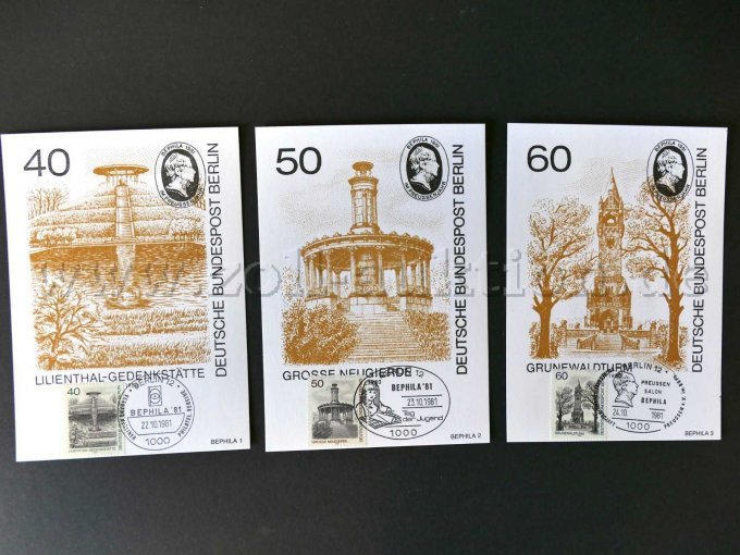 3 Karten Bephila 1981