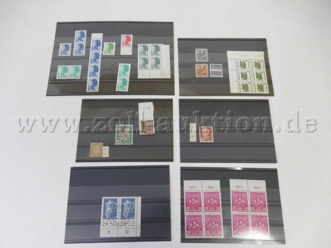 Ansicht 6 Einsteckkärtchen mit Briefmarken