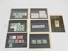 7 Einsteckkarten mit Briefmarken