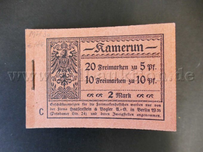 Vorderseite Markenheft Kamerun