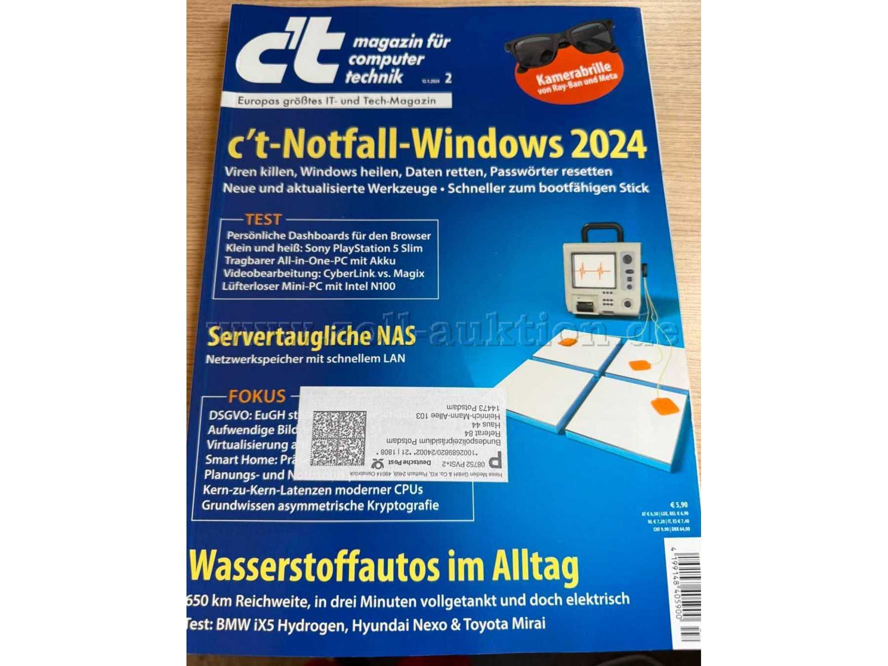 C'T Zeitschrift
Vorderseite