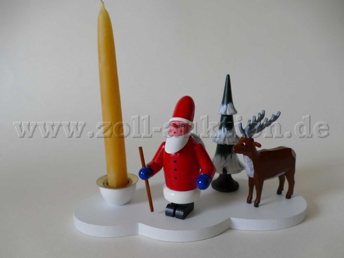 Ansicht Kerzenhalter Wolke mit Weihnachtsmann