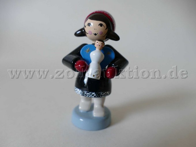 Ansicht Winterkind mit Puppe