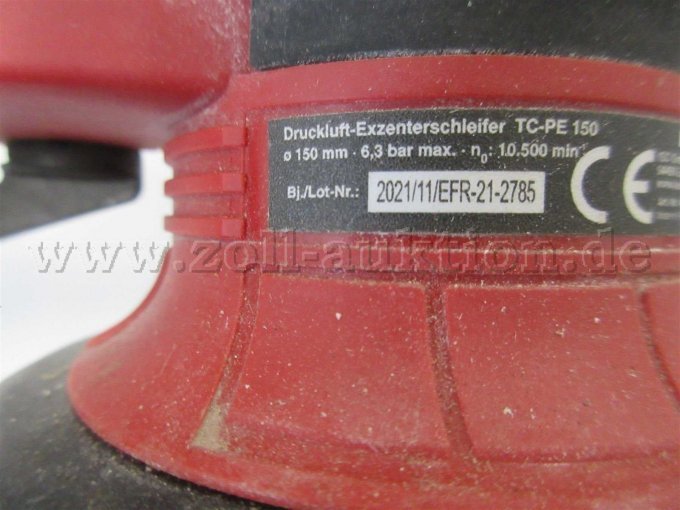 Einhell Druckluft-Exzenterschleider Typenschild