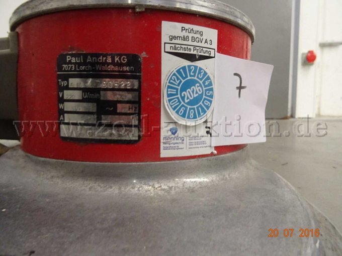 Typenschild Soroma A16 SL