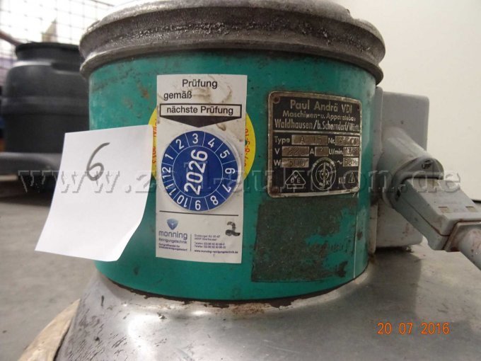 Typenschild Soroma A15