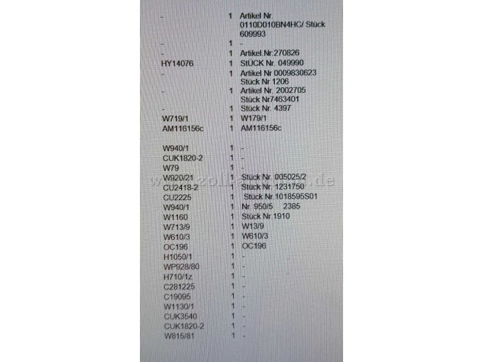 Filter Liste 5