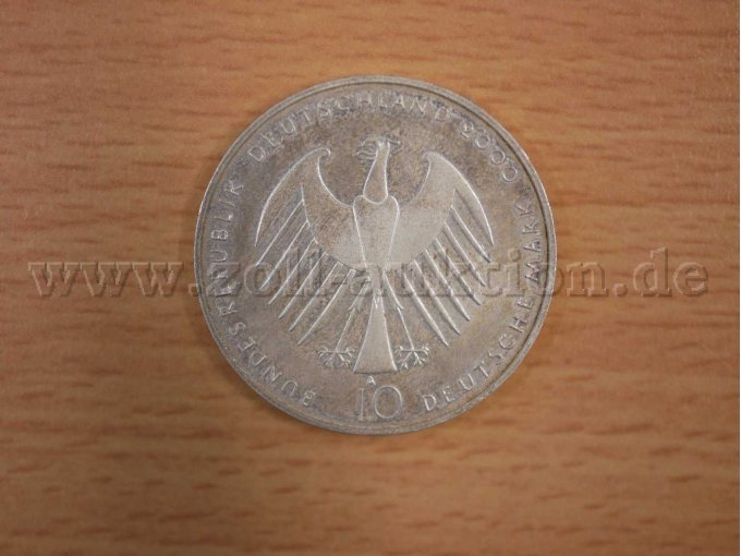 10-DM-Münze EXPO 2000 Hannover, Seitenansicht 2