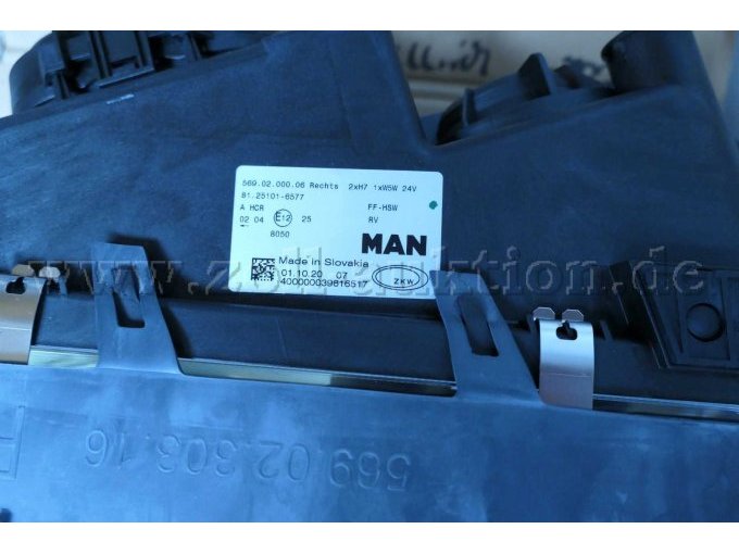 Typenschild Scheinwerfer Weber