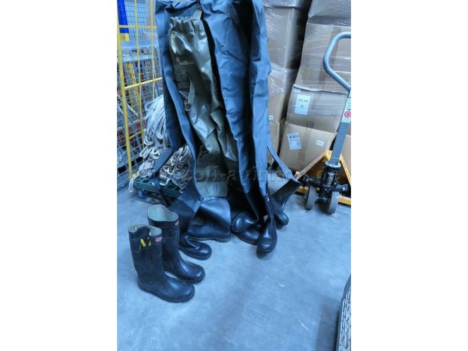 Wathosen, Gummistiefel