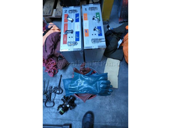 Ulmer Koffer, Schachtschlüssel, Mehrfachsteckdose, Schwamm