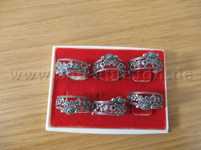 6 Silberrringe