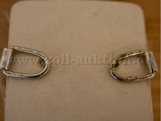 Silber-Ohrclipse unedles Metall
