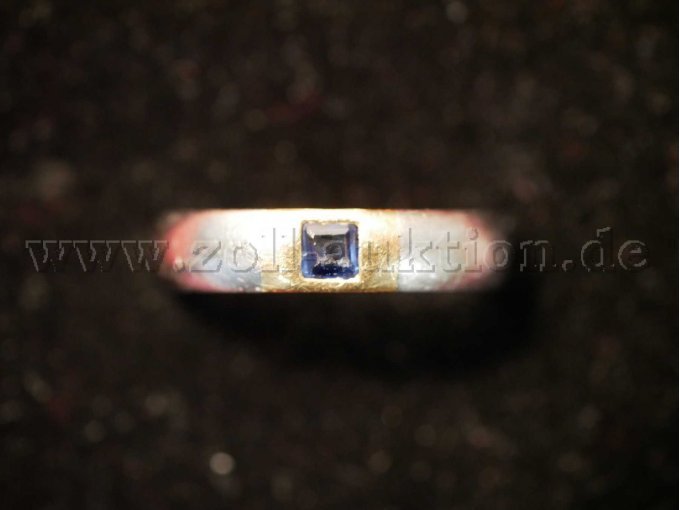 Stahl-/Goldring Ansicht von oben