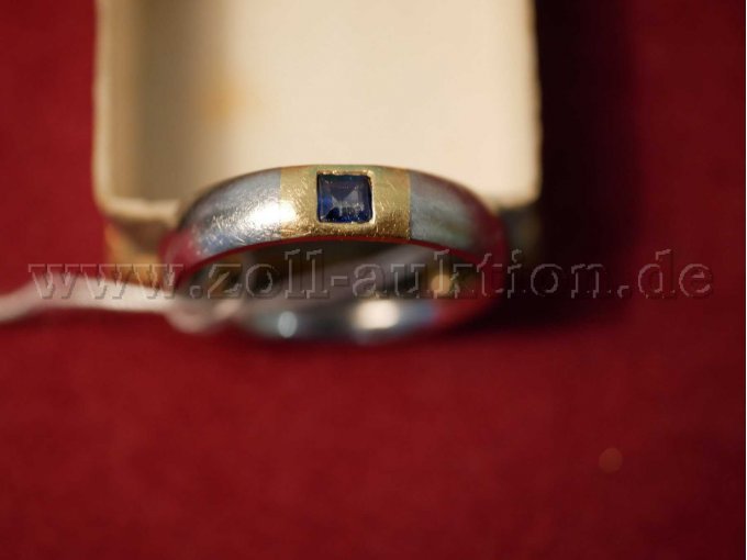 Stahl-/Goldring Ansicht von oben 2