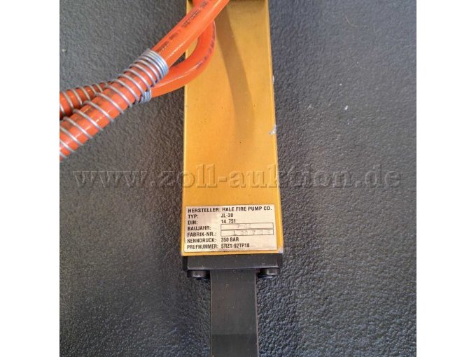 Typenschild kleiner Rettungszylinder