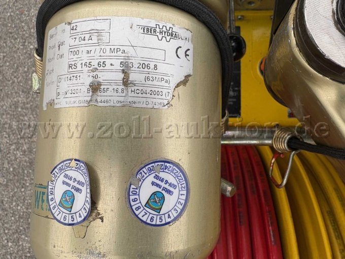 Schneidgerät Typenschild