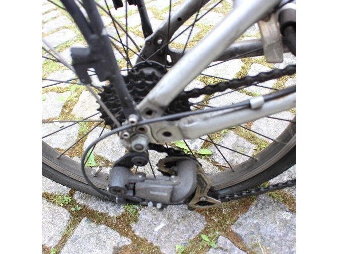 Klapprad: Schalterwerk und Kassette