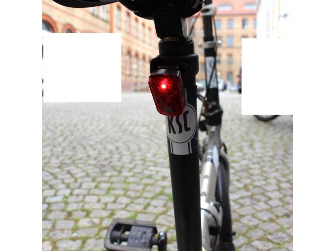 Klapprad: Beleuchtung hinten