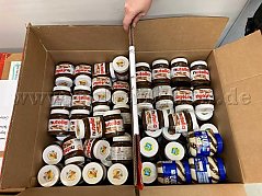 Übersicht Nutella Gläser