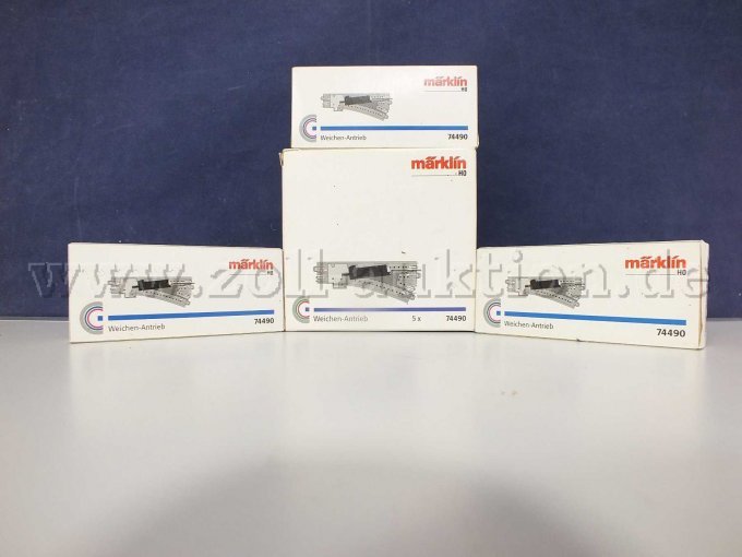 9 x Art.Nr. 74490 Märklin Elektrischer Weichenantrieb C-Gleis