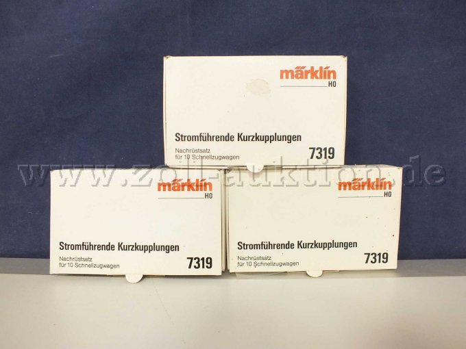 3 x Art.Nr. 7319 Stromführende Kurzkupplungen, jeweils 10 Stück (also insgesamt 30 Stück)