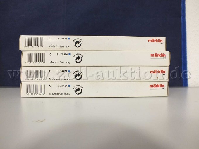 4 x Art.Nr. 24624 Märklin Doppel-Kreuzungsweiche C-Gleis