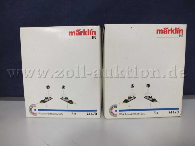 11x Art.Nr. 74470 Märklin Weichenlaternen-Satz C-Gleis