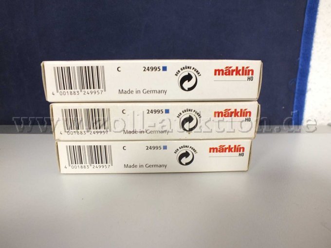 3 x Art.Nr. 24995 Märklin Kontaktgleis-Satz C-Gleis