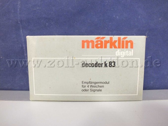 Märklin 6083 K83 decoder exemplarisch in OVP