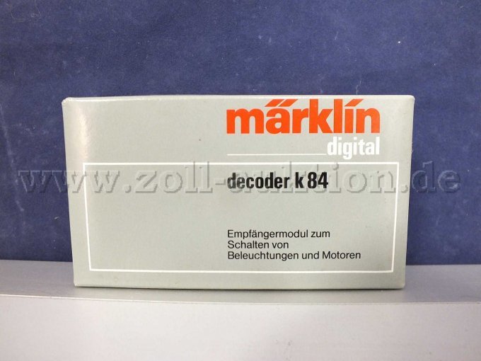 Märklin 6084 K84 decoder exemplarisch in OVP
