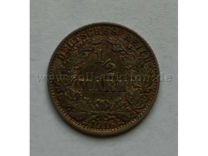 Umlaufmünze "1/2 Mark"